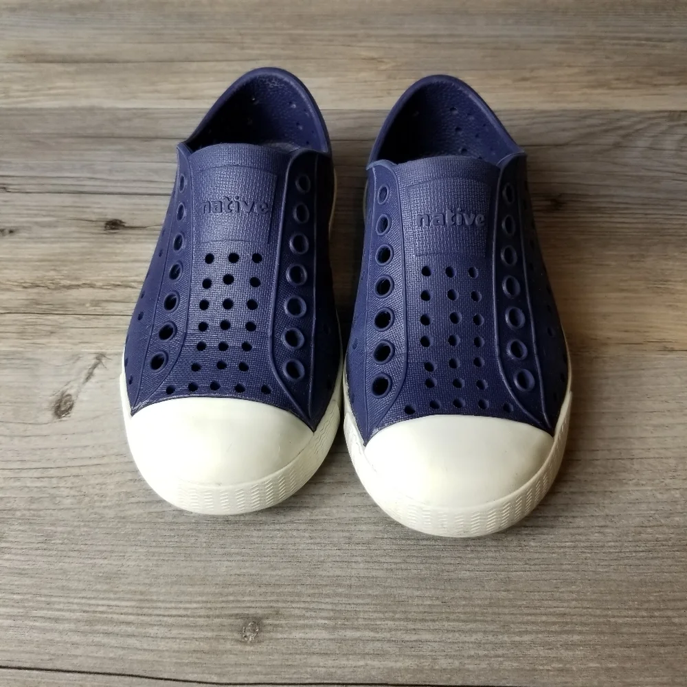 Native Jefferson Navy Blue Waterproof Slip On Sneaker Shoe